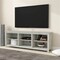 Wood Farmhouse TV Stand for Up to 70" TVs with Storage Shelves